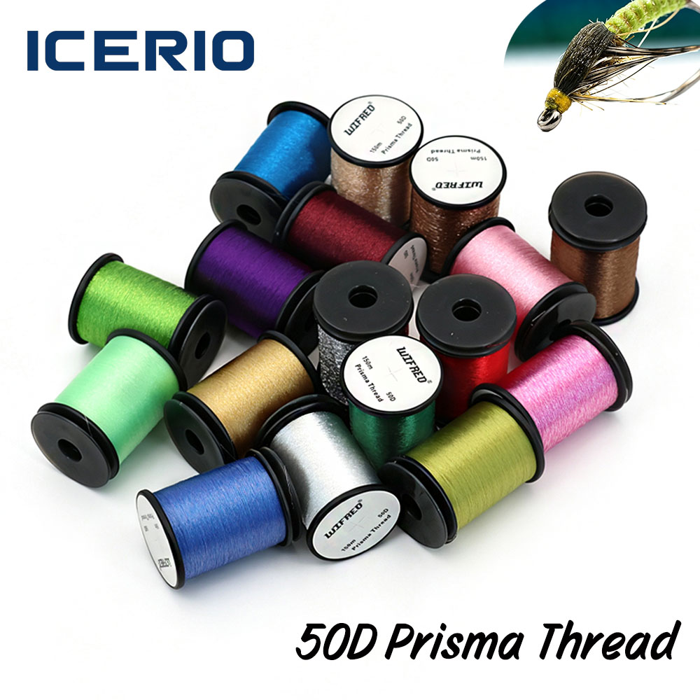 Ice Fishing Line - ﻿ 50D プリズマ フライタイイングスレッド 150m ポリエステル