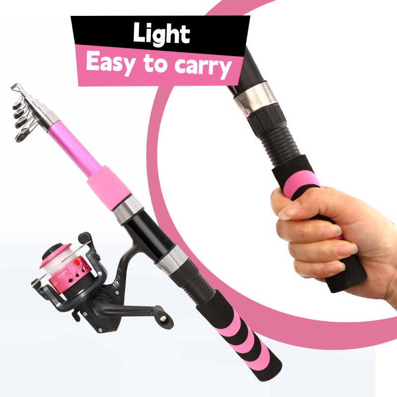 Fishing Line Spooler - 子供大人初心者向け釣り竿コンボセット 海水淡水キット スピニングロッドリールキャリーバッグ付き 滑り止めハンドル 簡単使用