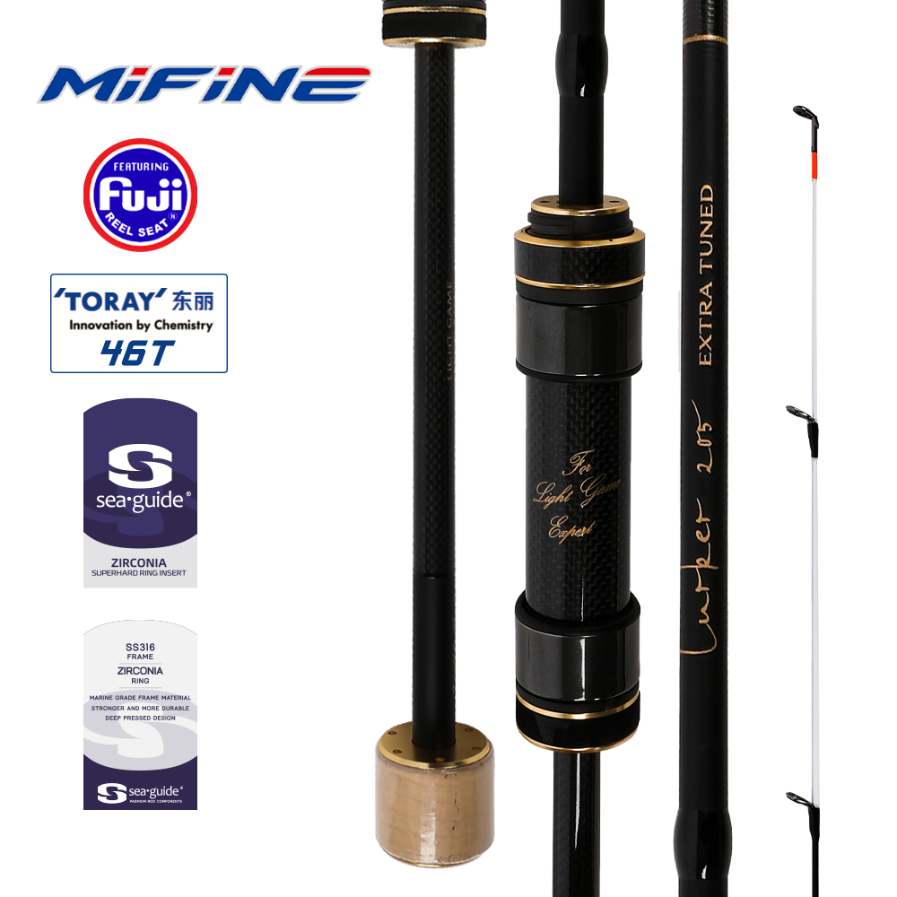Kastking Reel Zephyr - MIFINE LURKER チューブラータイプ＆ソリッドティップスピニングロッド XUL/UL/L TORAY 46T
