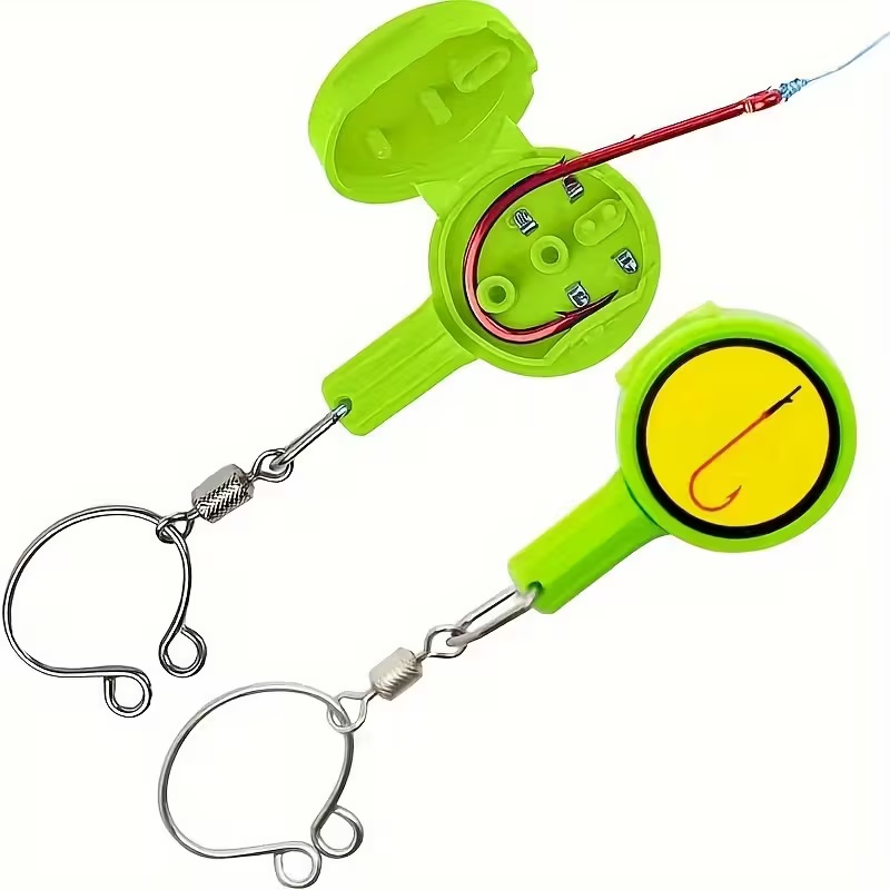 Fishing Line Dispenser - 2個の釣り用ガジェット：結び目ツール、多機能釣り用のアウトドア釣り用品ツール