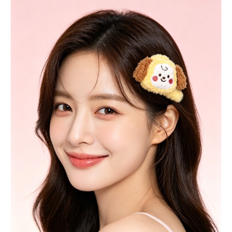 BT21 キュートな漫画アニメぬいぐるみヘアクリップ クリエ - Tippet Line のレビューと価格