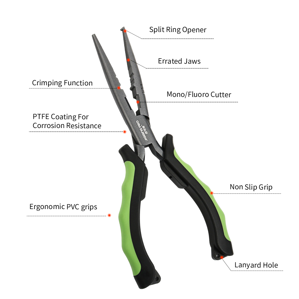 JIGGINGPRO ロングノーズフィッシングプライヤー P - Freshwater Line のレビューと価格