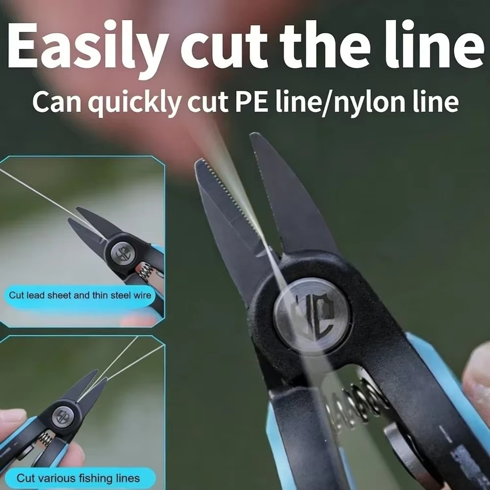 鋸歯状刃ポータブル釣り用はさみ伸縮式デザインミニサイズステン - Fishing Line Dispenser のレビューと価格