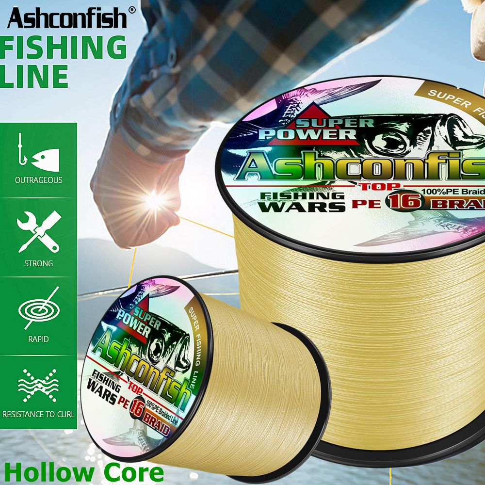 アッシュコンフィッシュ編組釣り糸、超強力塩水釣り糸、中空コア - Ice Fishing Line のレビューと価格